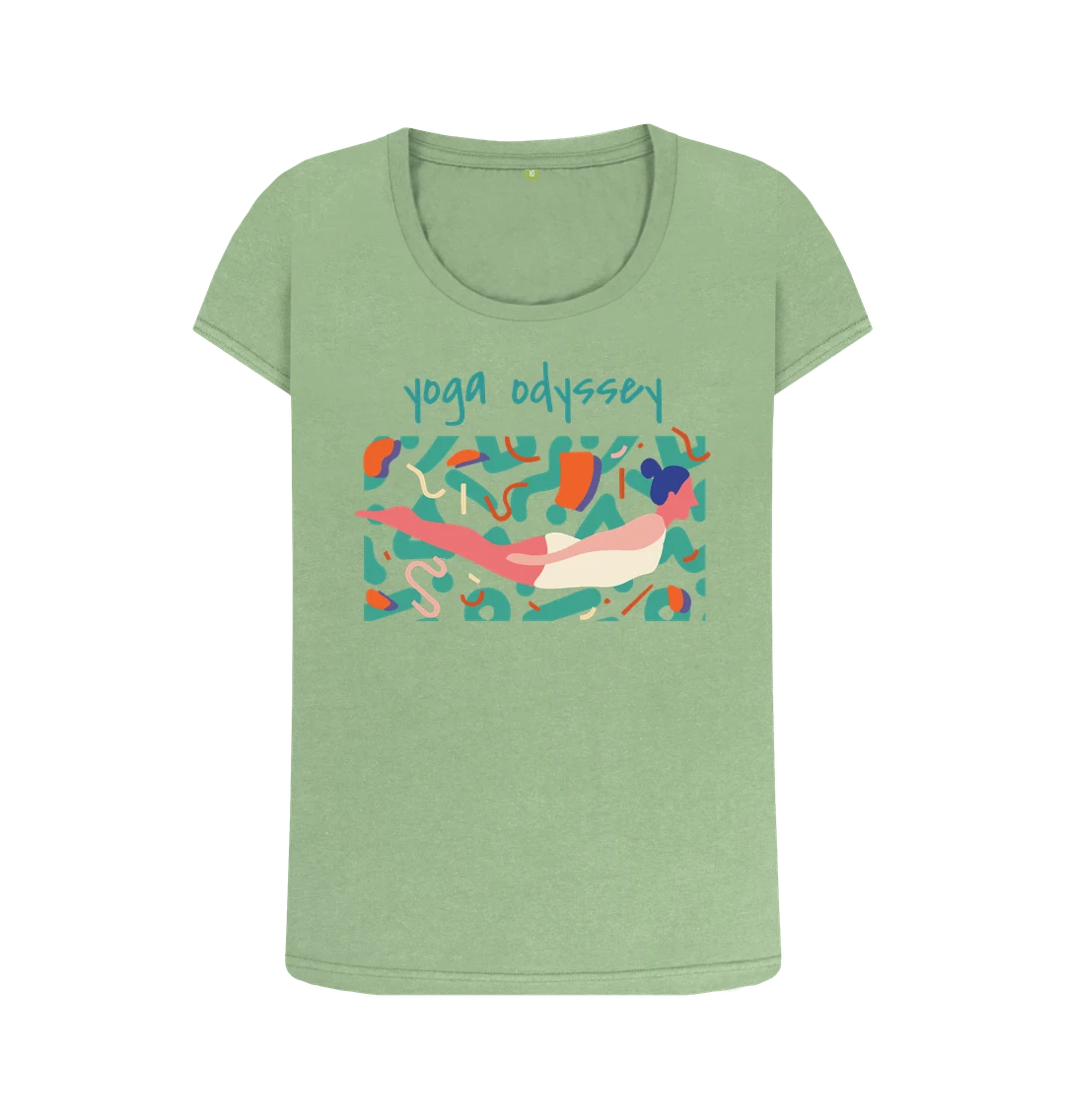 Yoga Positivity tee-shirt - Sage