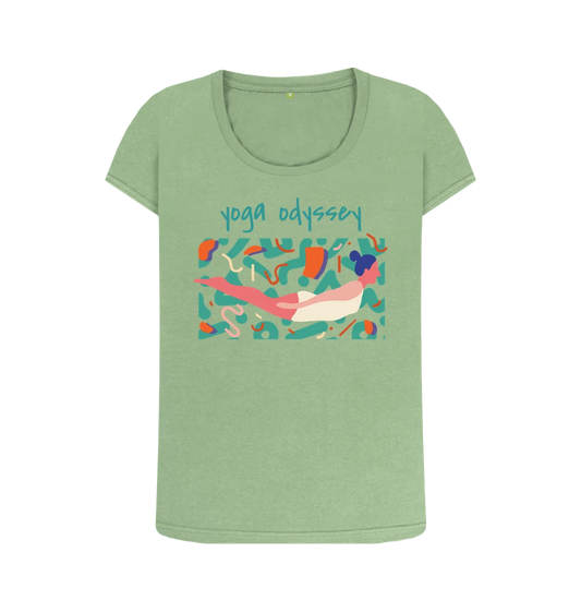 Yoga Positivity tee-shirt - Sage